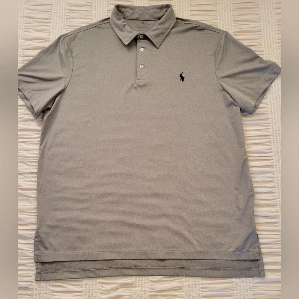 Ralph Lauren Pima Soft Grey Polo Shirt Size XL NWOT - Picture 5 of 11